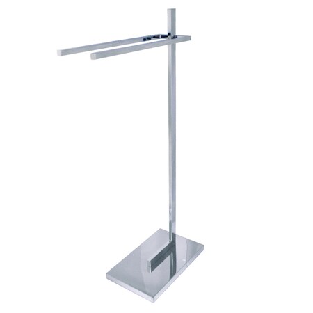 Kingston Brass SCC8601 Edenscape Pedestal Dual Towel Rack, Polished Chrome SCC8601